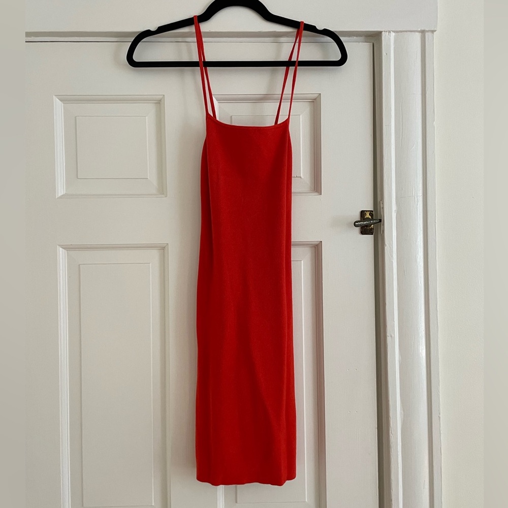 JCREW Red Mini Sweater Dress, size S